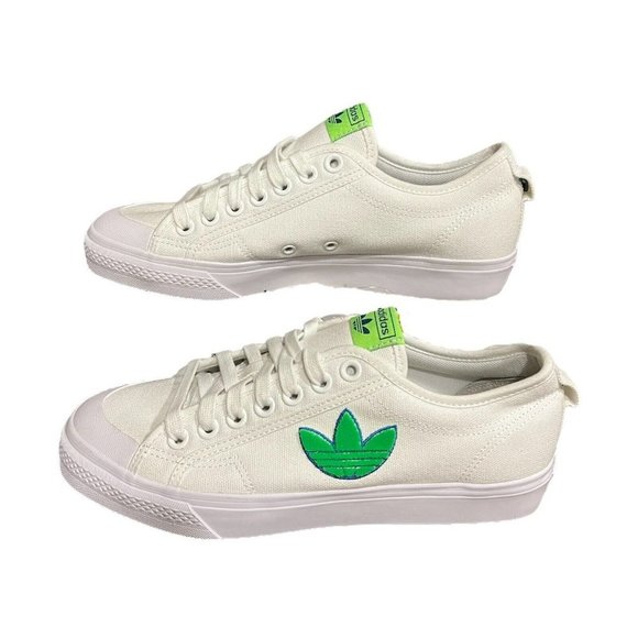 Adidas Original Nizza Men’s Size 8.5 US Trefoil Lifestyle Shoes White FX8354 - Picture 1 of 9